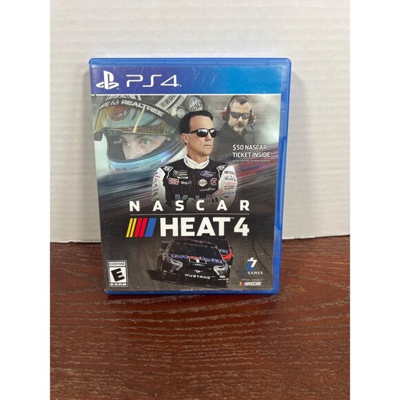 Play Station 4 Nascar Heat 4 PS4 Game Disc & Case Tested C4 - Picture 1 of 3